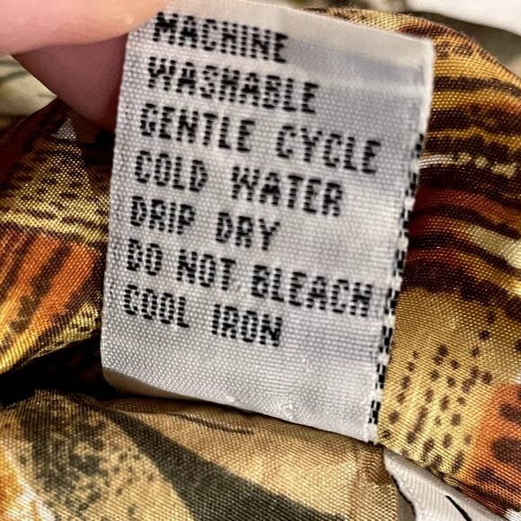 FUDA International Size L Vintage SILK Bomber Asian Inspired Tiger Patchwork - Picture 9 of 14